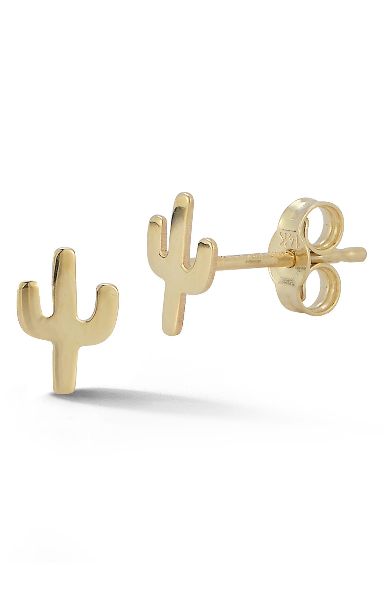 Ember Fine Jewelry 14K Gold Cactus Stud Earrings