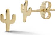 Ember Fine Jewelry 14K Gold Cactus Stud Earrings