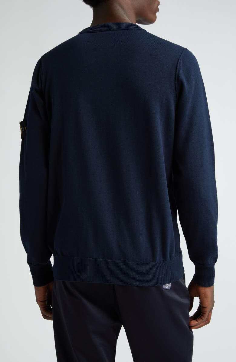Stone Island Maglia Cotton Crewneck Sweater, Alternate, color, Navy Blue