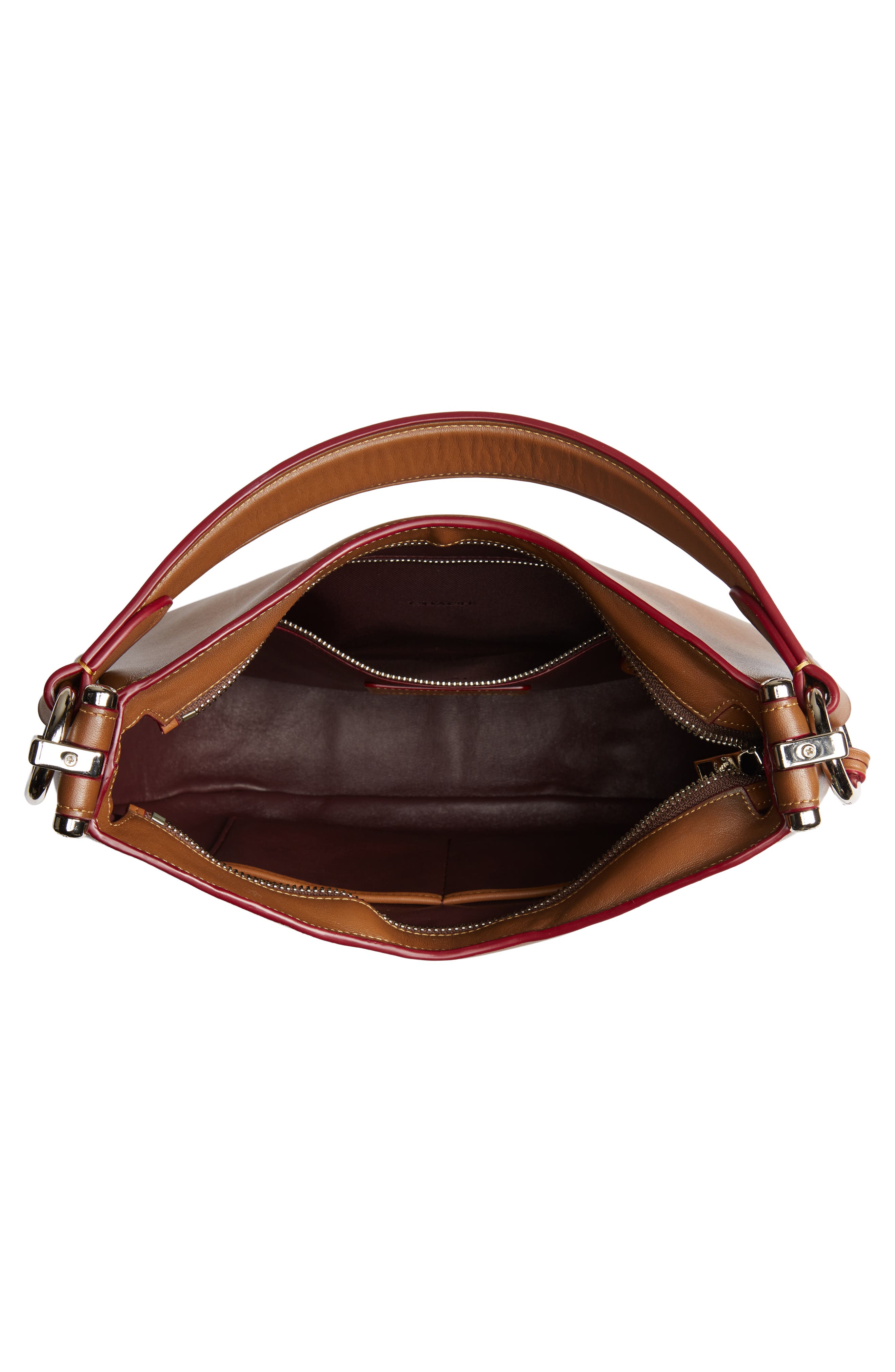 COACH Nomad Burnished Leather Crossbody Bag, Alternate, color, 