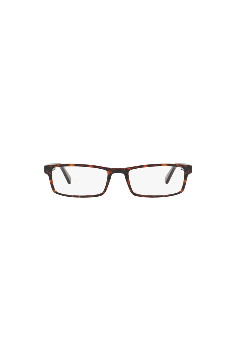 52mm Rectangle optical glasses, Alternate, color, Tortoise
