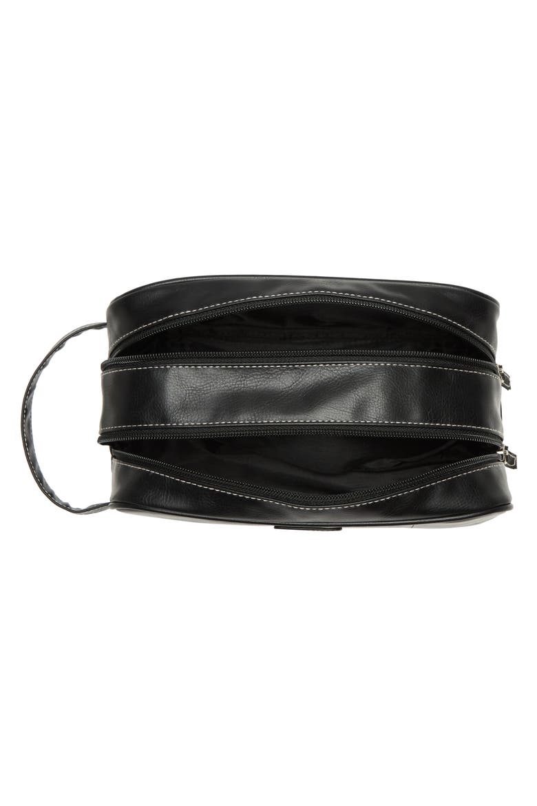 Double Zip Travel Dopp Kit, Alternate, color, BLACK