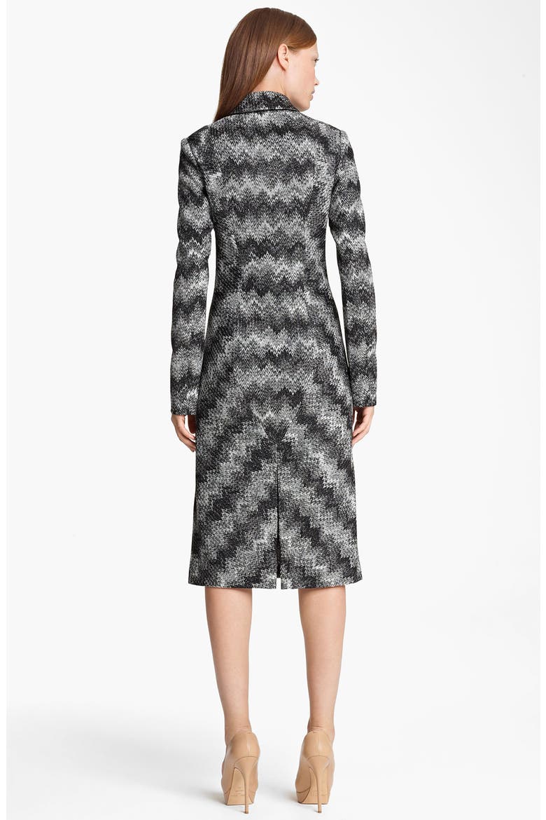 Long Snake Stitch Coat, Alternate, color, BLACK