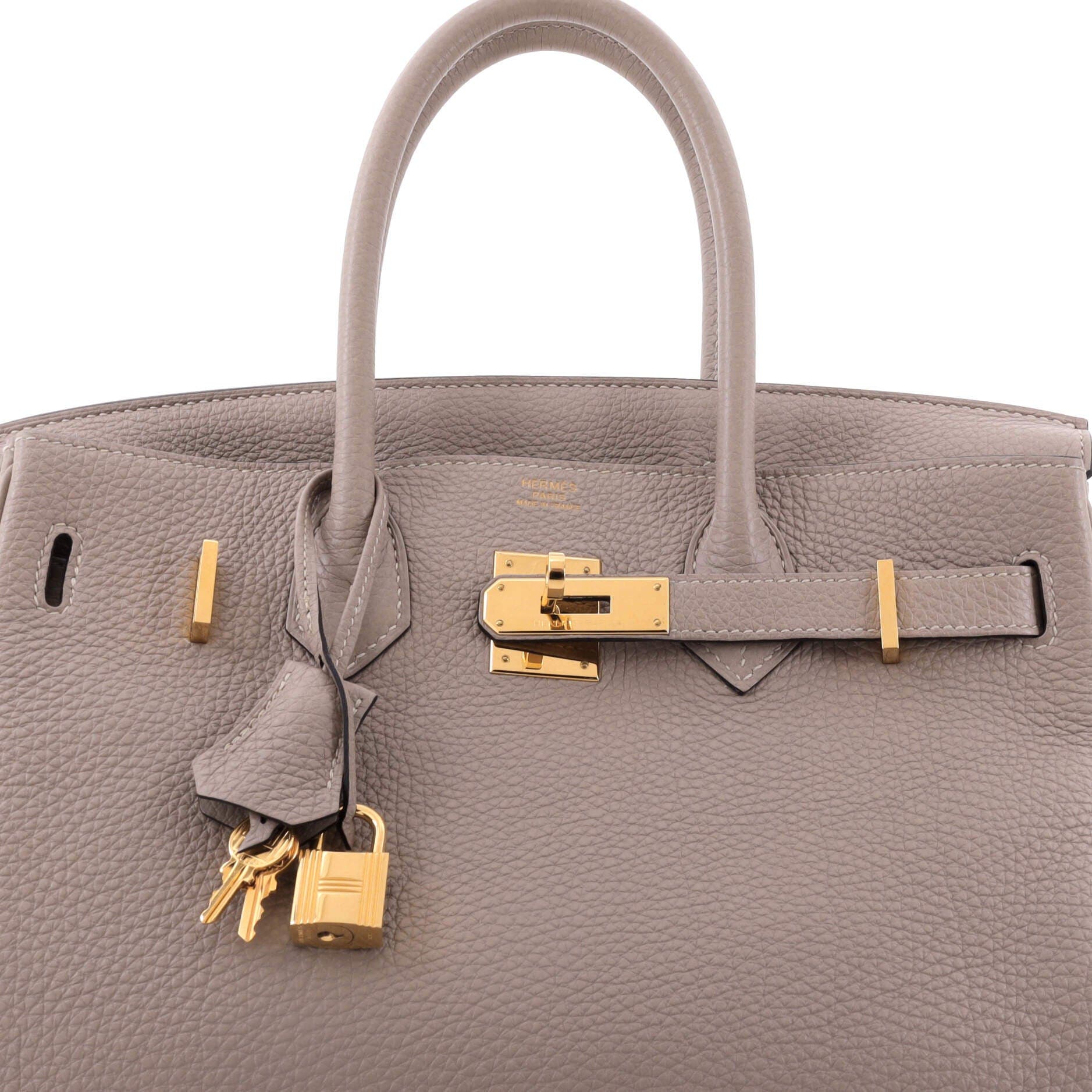 Birkin Handbag Grey Togo with Gold Hardware 30, Alternate, color, Grey