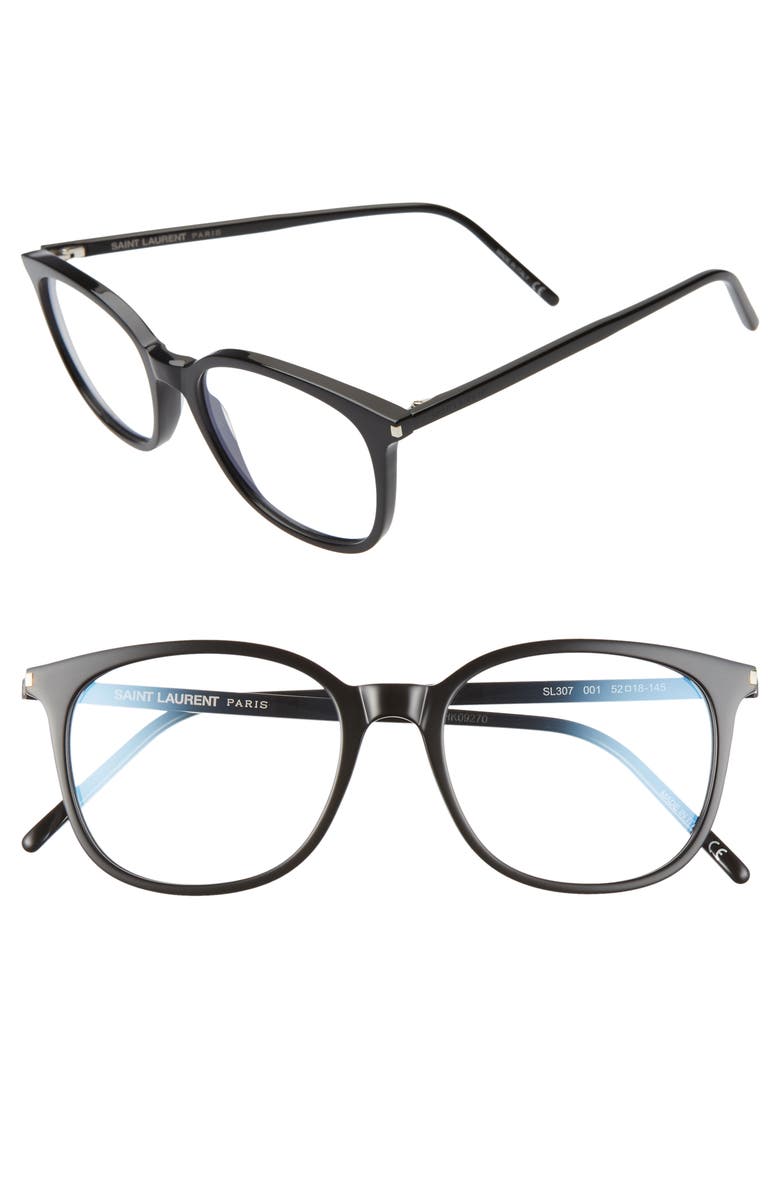 Saint Laurent 52mm Optical Glasses, Main, color, 