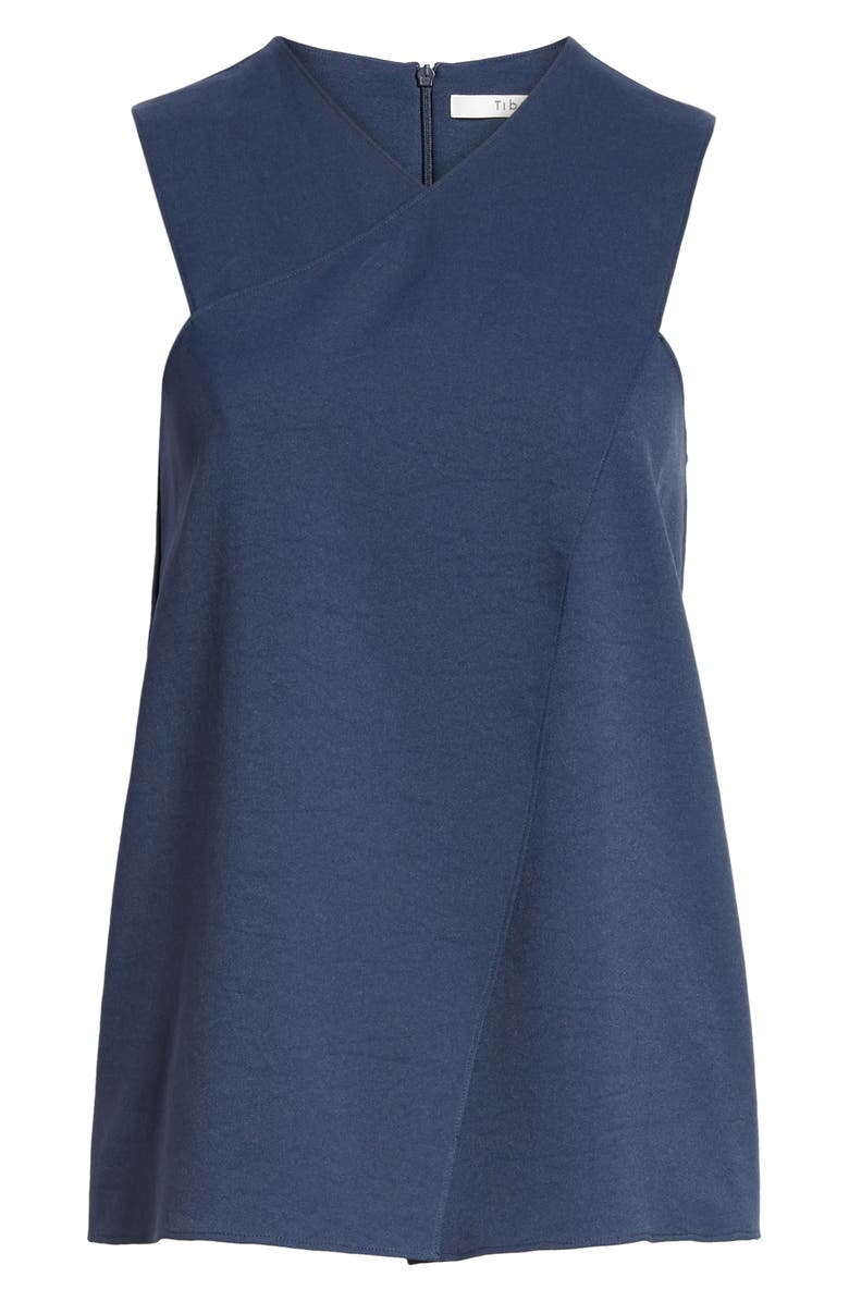 Tibi Chalky Drape Front Wrap Top, Alternate, color, 