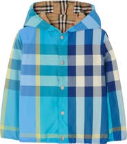 Burberry Reversible Check Nylon Hooded Jacket