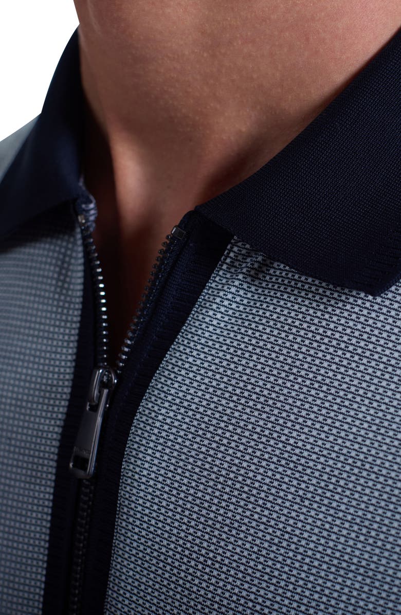 Bugatchi Quarter Zip Polo, Alternate, color, Navy