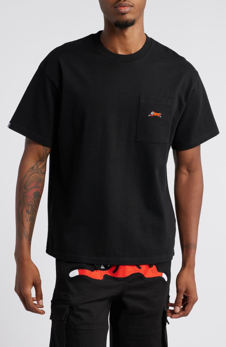 ICECREAM Embroidered Cotton Graphic Pocket T-Shirt, Main, color,