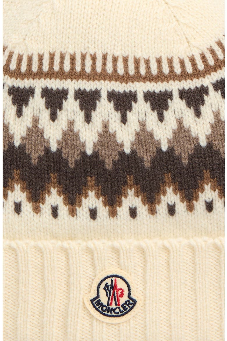 Kids' Fair Isle Virgin Wool Beanie, Alternate, color, WHITE