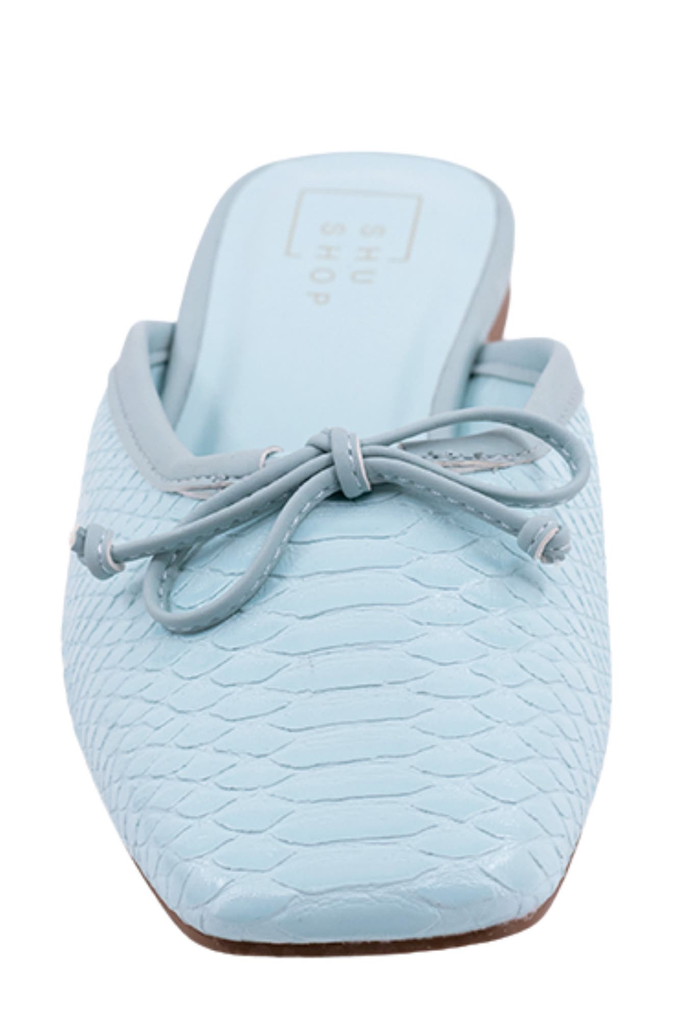 Andrea Slide Flat, Alternate, color, MINT SNAKE