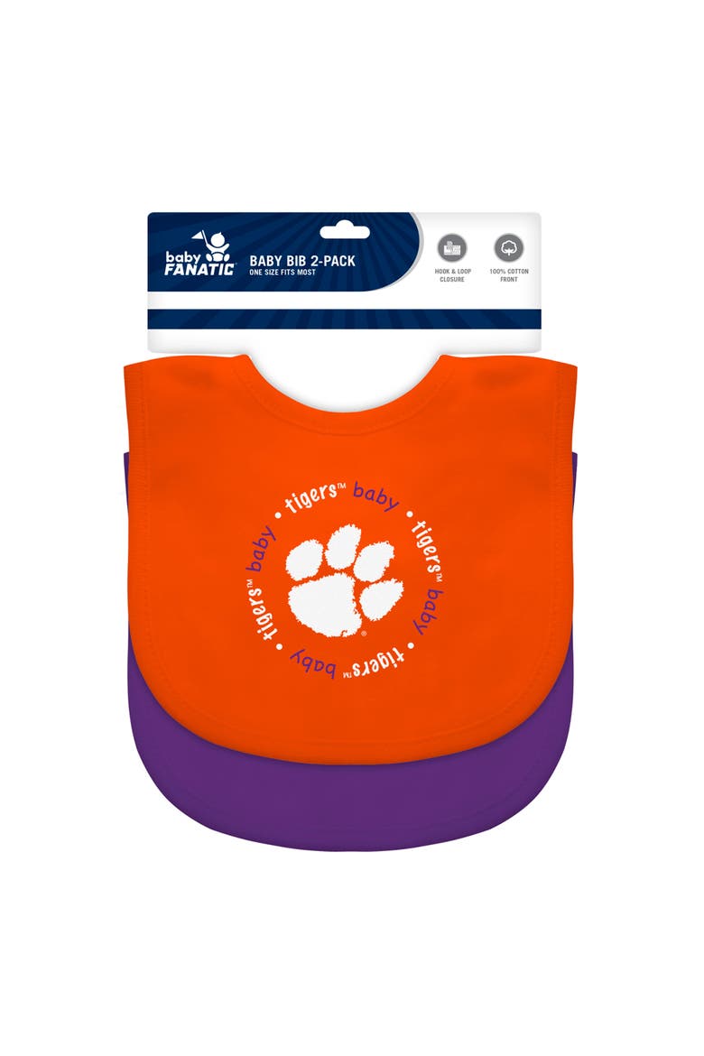 Clemson Tigers - Baby Bibs 2-Pack, Alternate, color, Orange