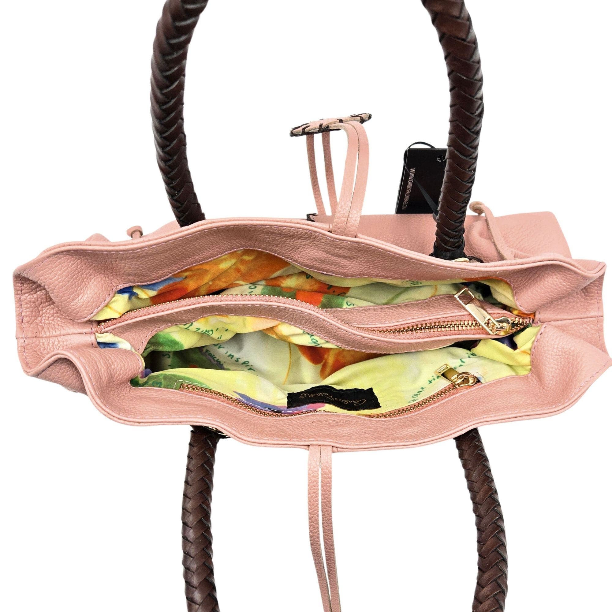 Mini Satchel Leather Bag, Alternate, color, Dusty Rose
