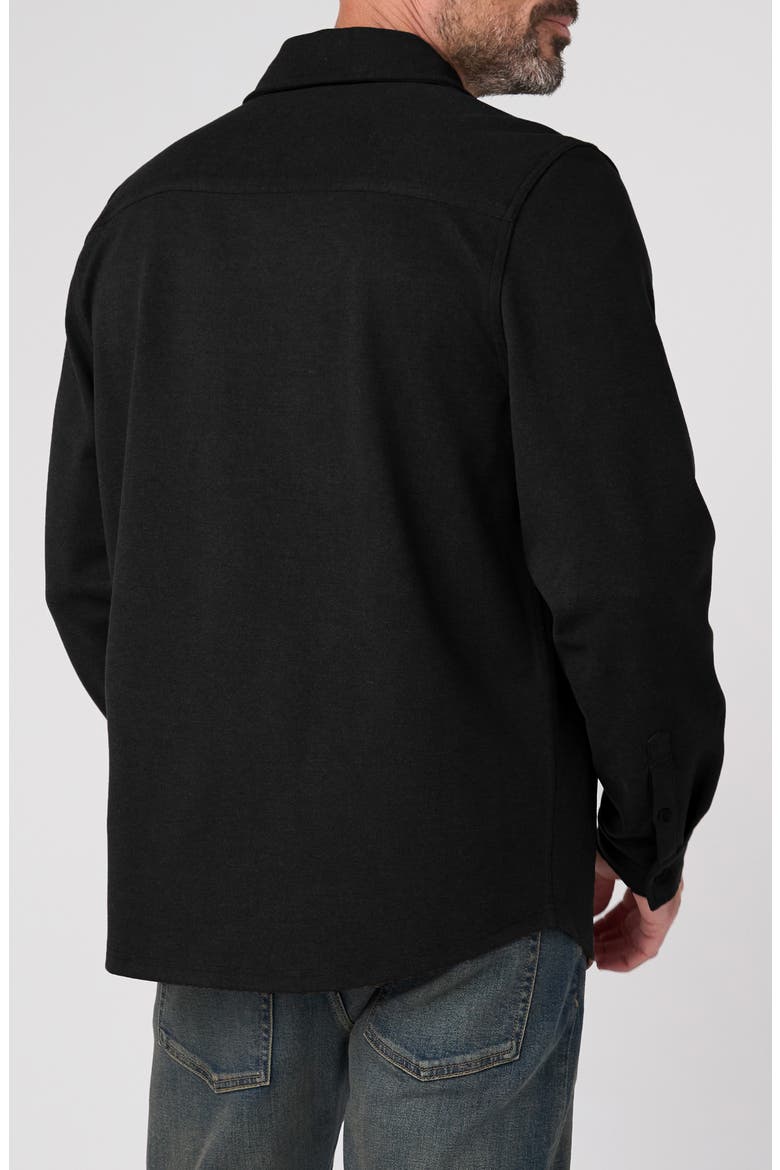Long Sleeve Knit Button Up Shirt, Alternate, color, BLACK