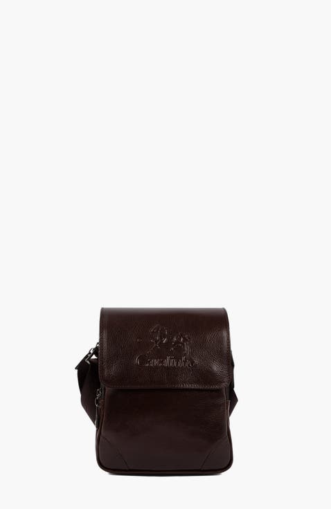 Gentleman Leather Traveler Crossbody Bag 92