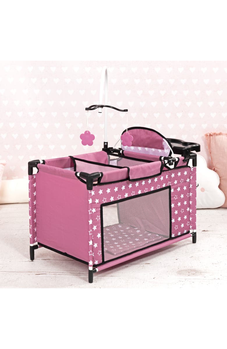 Bayer Design Doll Travel Multi Bed, Playpen Care Center, For Dolls Up to 18 Inches, Kid 3+, Alternate, color, Multicolored