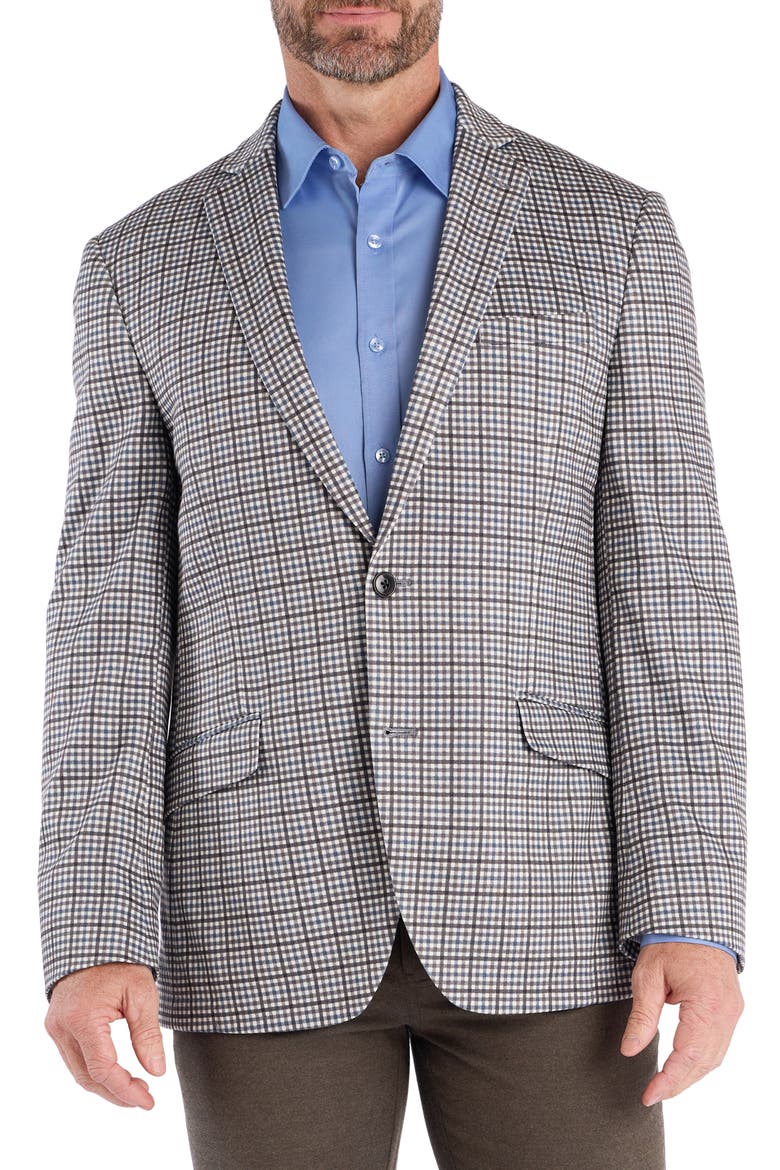 Check Sport Coat, Main, color, BLUE