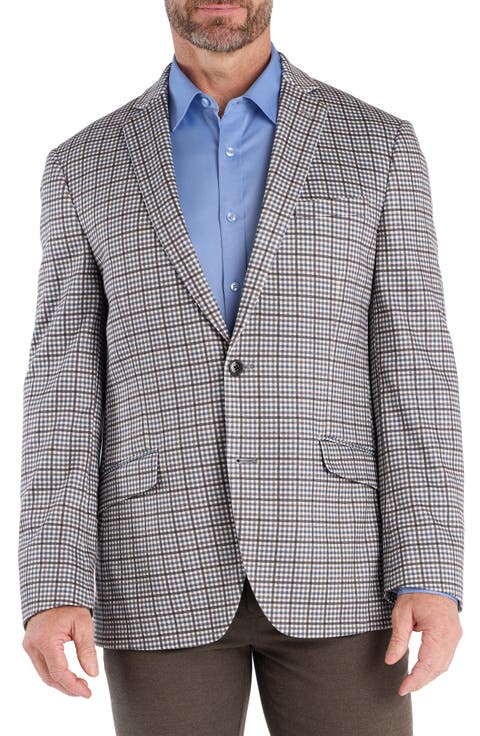Check Sport Coat (Regular, Short & Long)