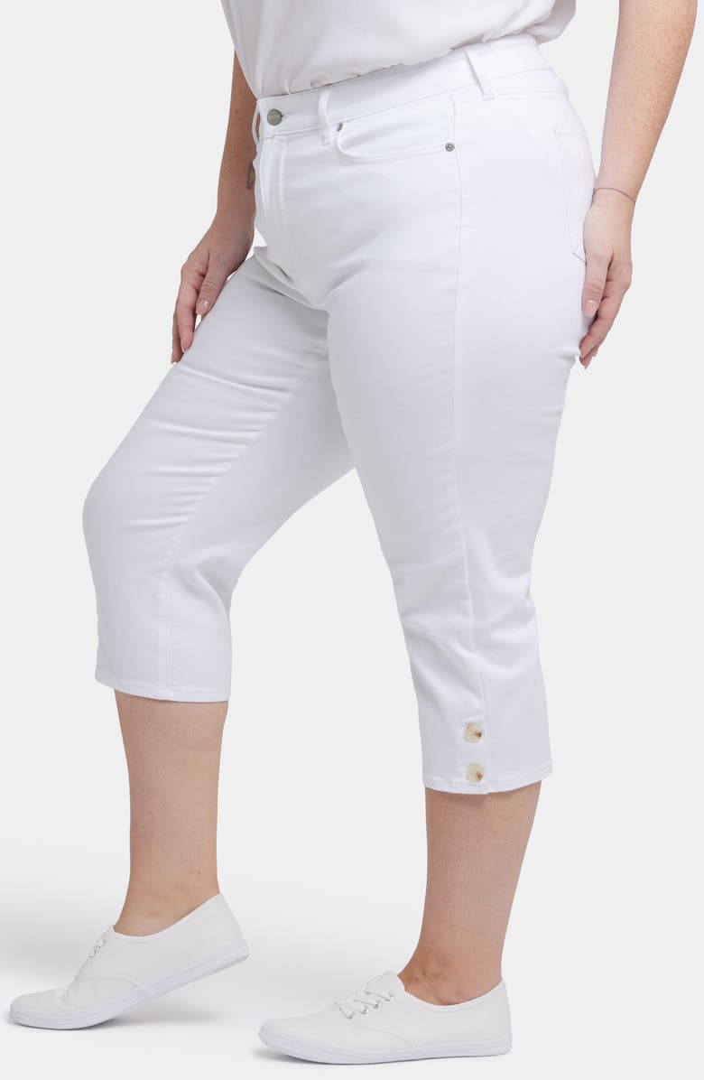 NYDJ Marilyn Crop Straight Leg Jeans, Alternate, color, Optic White