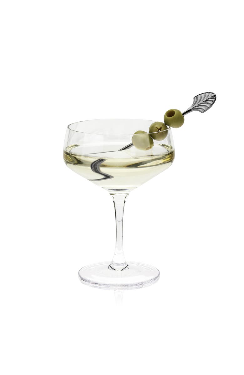 Viski Art Deco Cocktail Picks Set of 4, Alternate, color, Black