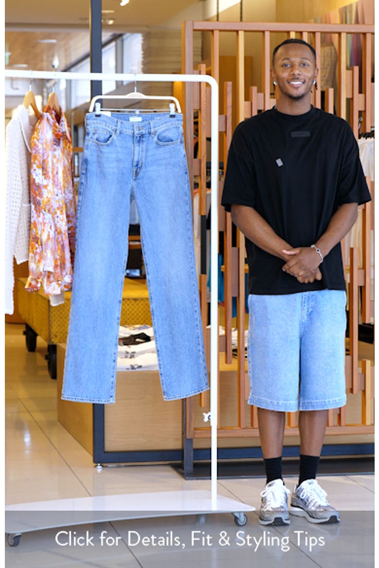 High Waist Straight Leg Jeans video