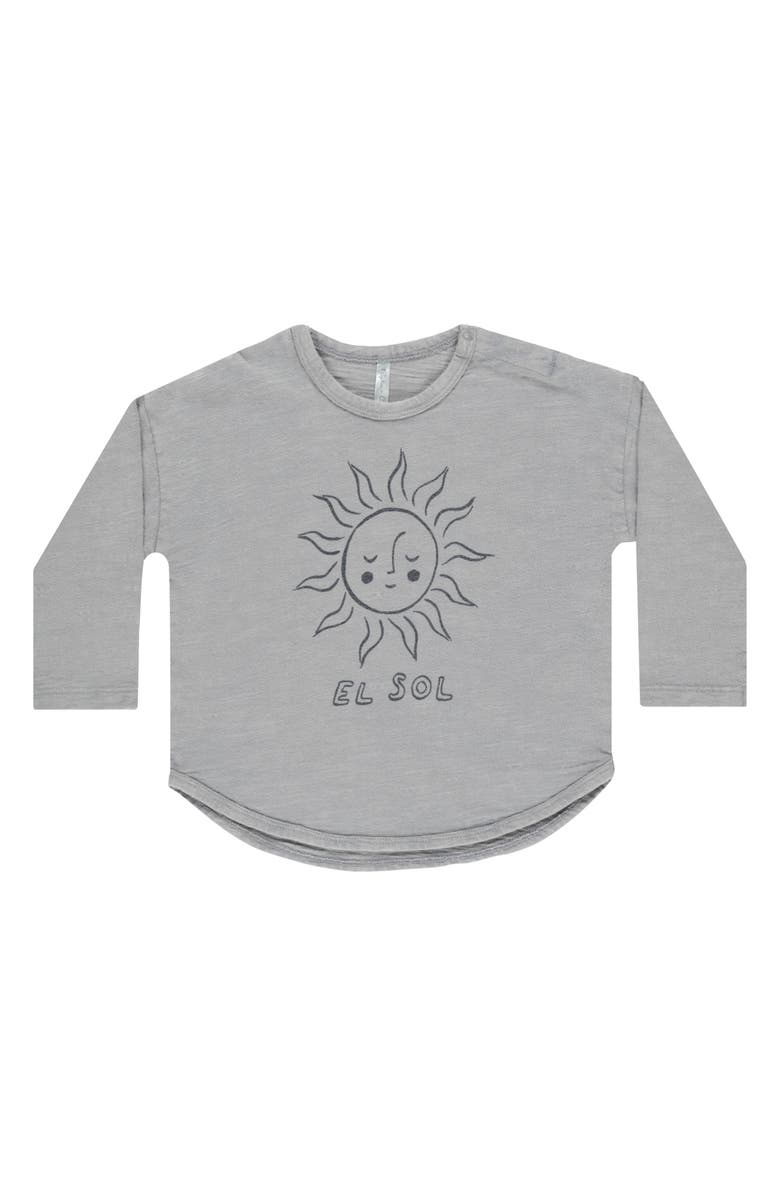 Rylee + Cru Long Sleeve Cotton Graphic T-Shirt, Main, color, El Sol
