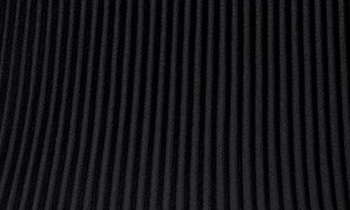 Cece Women's Pleated Round-neck Short-sleeve Top In Black