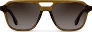 WMP Eyewear Dean - 54mm Double Bridge Aviator Polarized Sunglasses