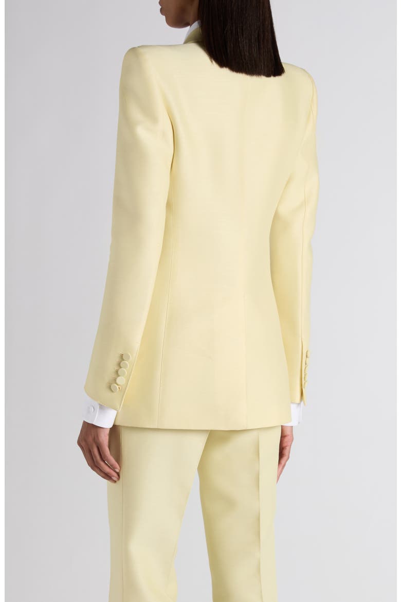 Strong Shoulder Wool & Silk Radzimir Jacket, Alternate, color, PALE LEMON