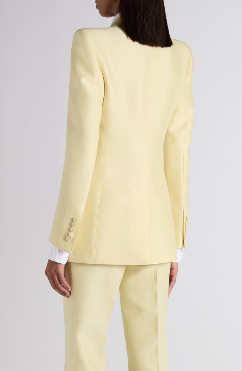 TOM FORD Strong Shoulder Wool 
Silk Radzimir Jacket, Alternate, color, Pale Lemon