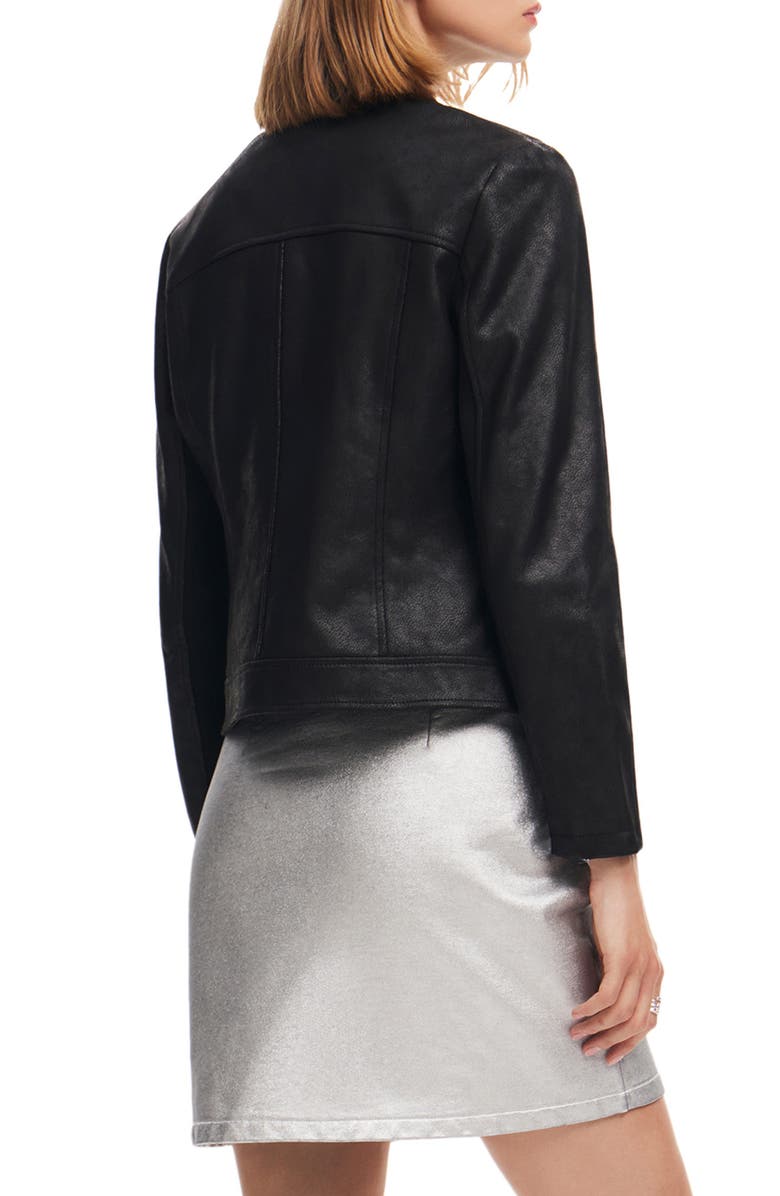 Desigual Munich Faux Leather Moto Jacket, Alternate, color, 