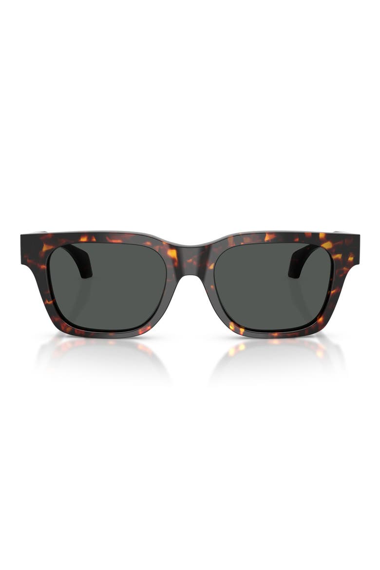 52mm Square Sunglasses, Main, color, HAVANA