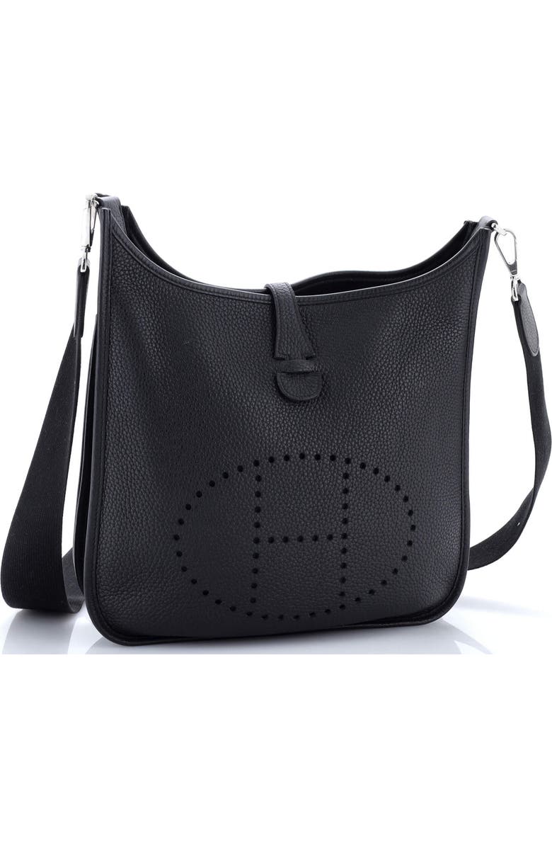 Pre-Owned Hermes Evelyne Bag Gen III Clemence PM, Alternate, color, Noir
