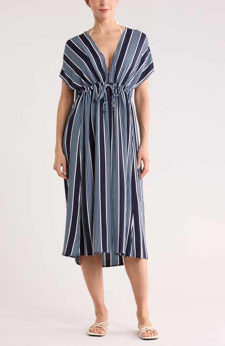 NORDSTROM RACK Floral Short Sleeve Cover-Up Dress