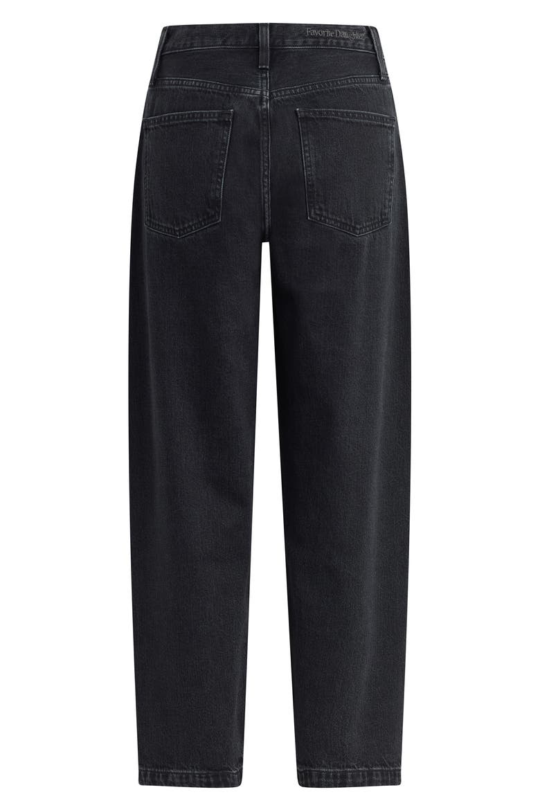 The Nikki Mid Rise Barrel Jeans, Alternate, color, ASPHALT