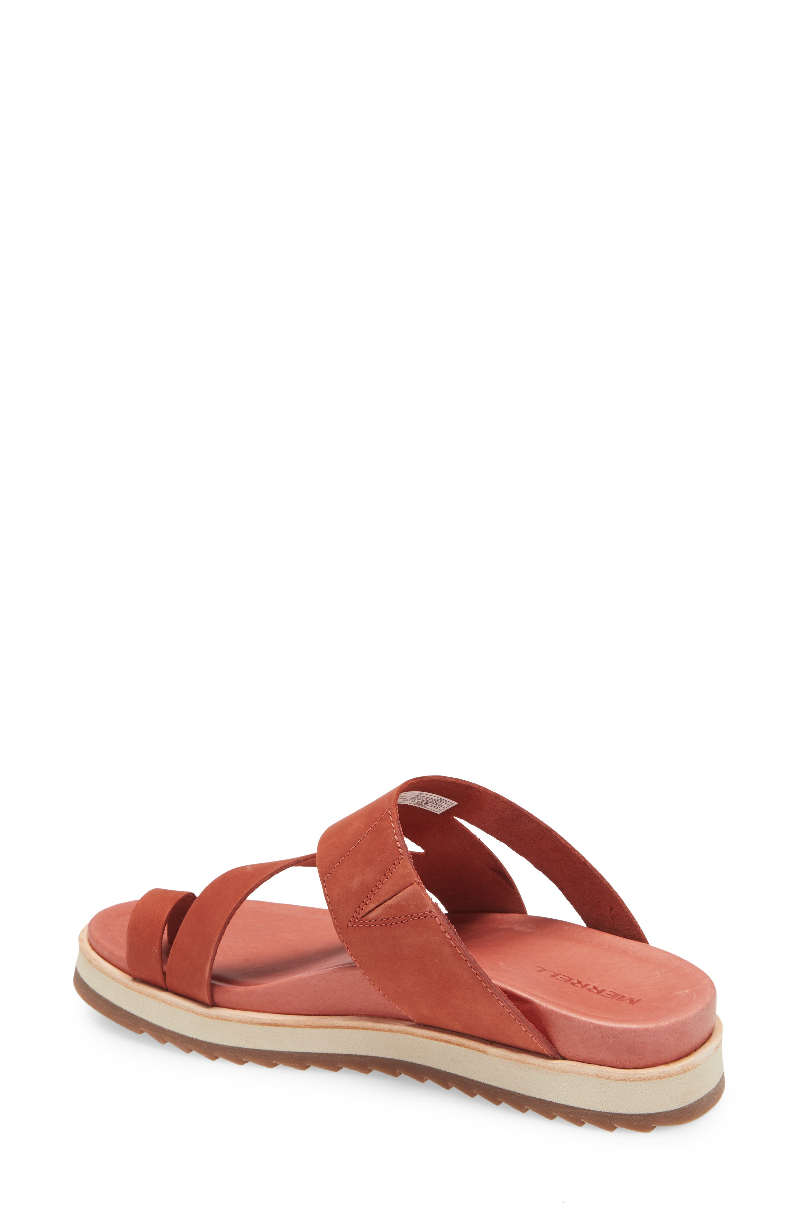 Juno Wrap Sandal, Alternate, color, REDWOOD LEATHER