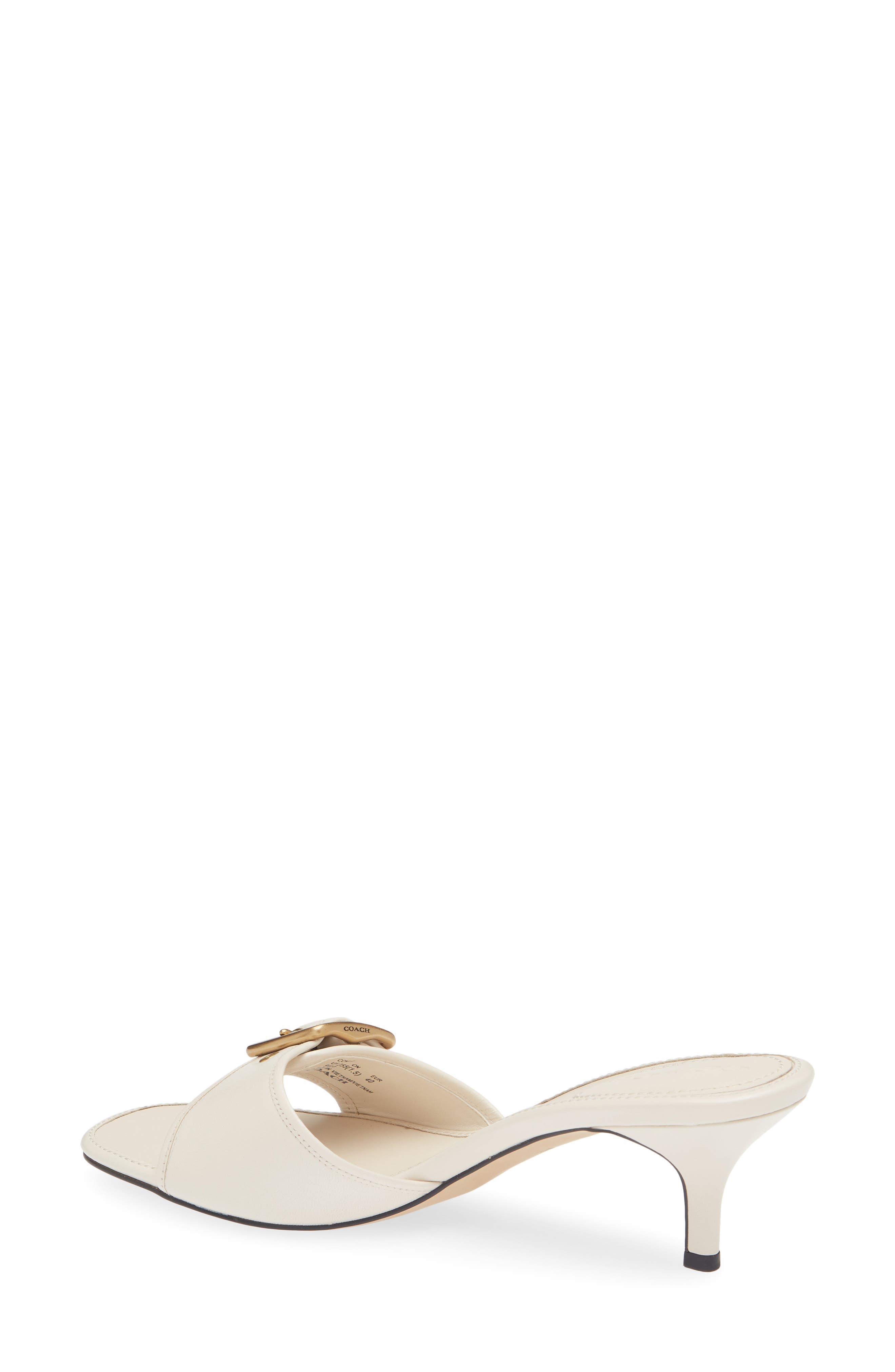 Margot Kitten Heel Sandal, Alternate, color, OAK/ CHALK