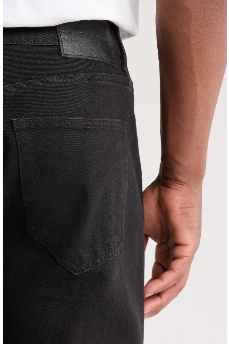 Roma Regular Straight Leg Jeans, Alternate, color, BLACK