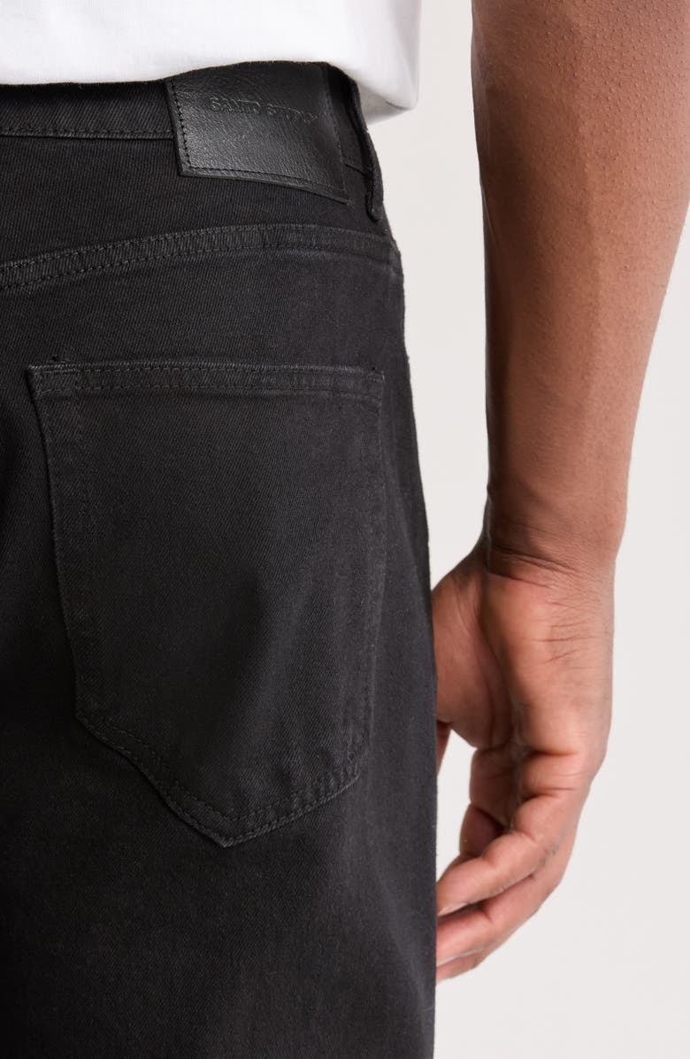 SANTO STUDIO Roma Regular Straight Leg Jeans, Alternate, color, Black