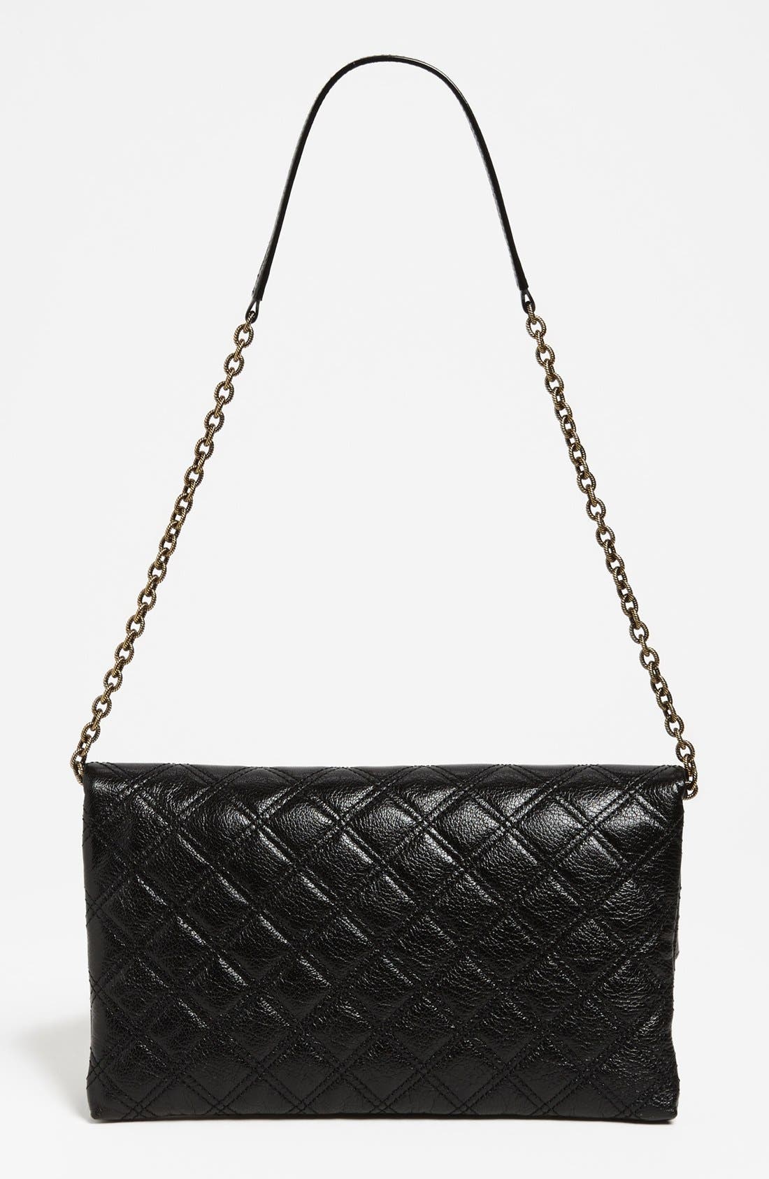 'Baroque - Sandy' Shoulder Bag, Alternate, color, BLACK/ BRASS