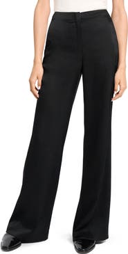Theory Fluid Satin Wide Leg Pants