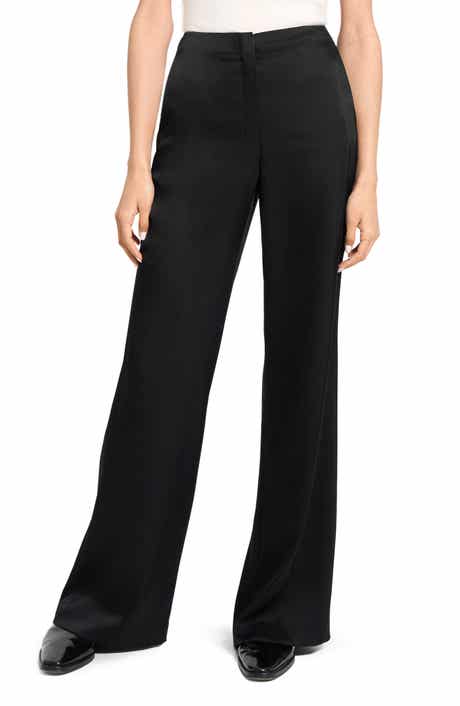 Theory Fluid Satin Wide Leg Pants