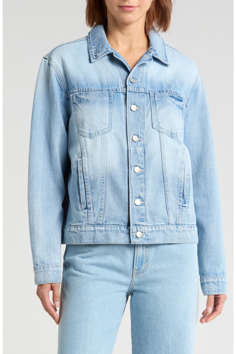 Mack Oversize Denim Jacket, Alternate, color, PALISADE