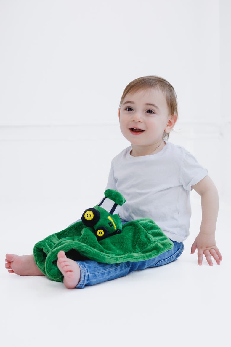 Satin Security Blanket, Alternate, color, Kelly Green