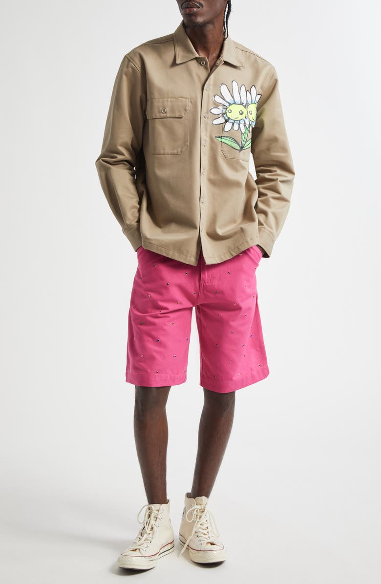 Sky High Farm Workwear Gender Inclusive Daisy Work Shirt, Alternate, color, 