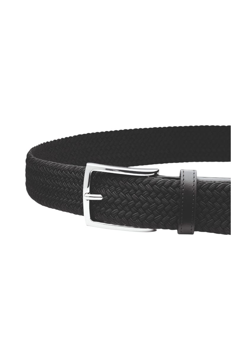 Charles Tyrwhitt Casual Stretch Belt, Main, color, Black