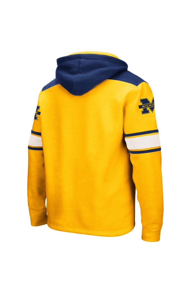 COLOSSEUM Men's Colosseum Maize Michigan Wolverines 2.0 Lace-Up Pullover Hoodie, Alternate, color, Maize
