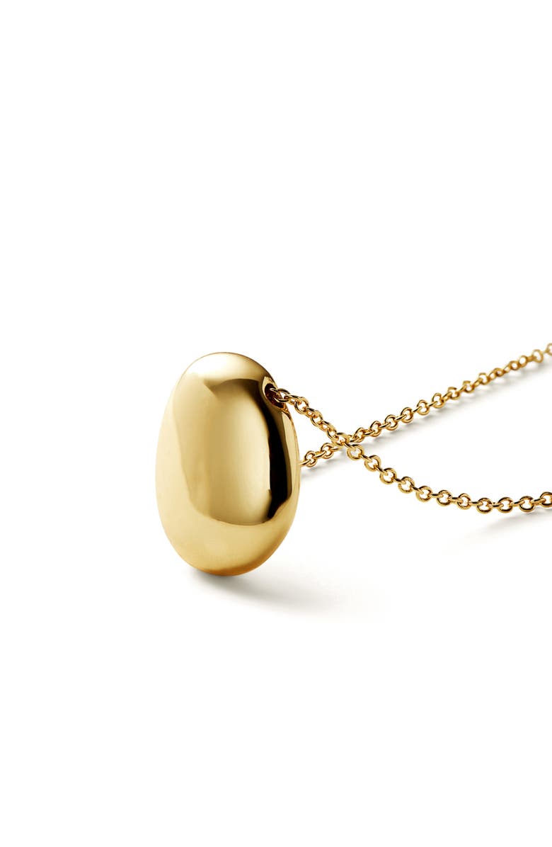 Gold Pendant Necklace - Pebble Mini