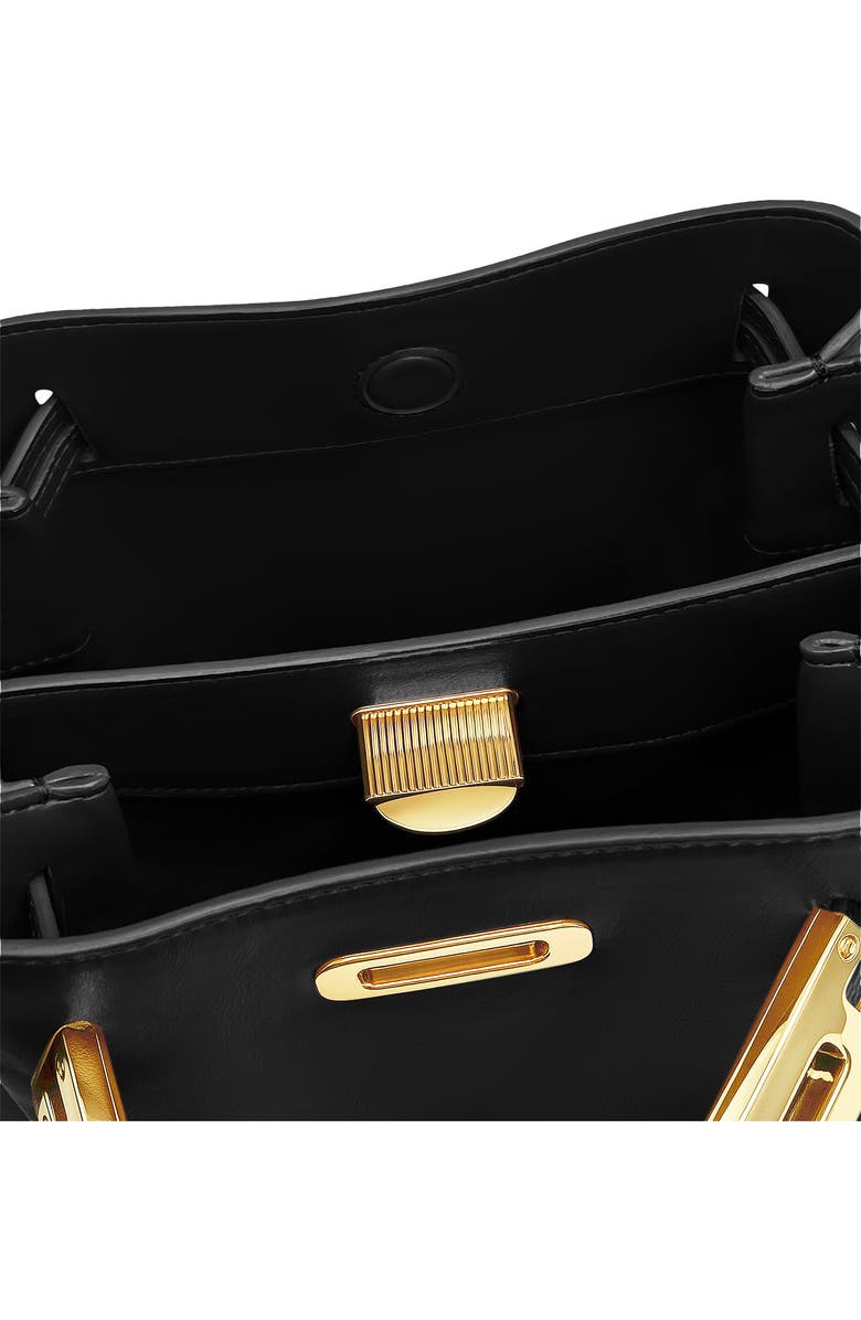 JW PEI Charlene Double Buckle Shoulder Bag, Alternate, color, Black