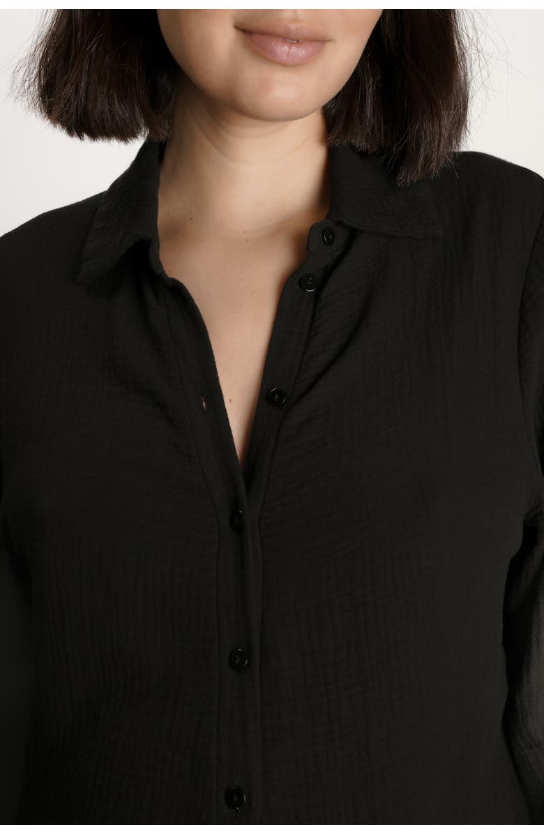 Nom Maternity Juniper Maternity & Nursing Cotton Romper, Alternate, color, Washed Black